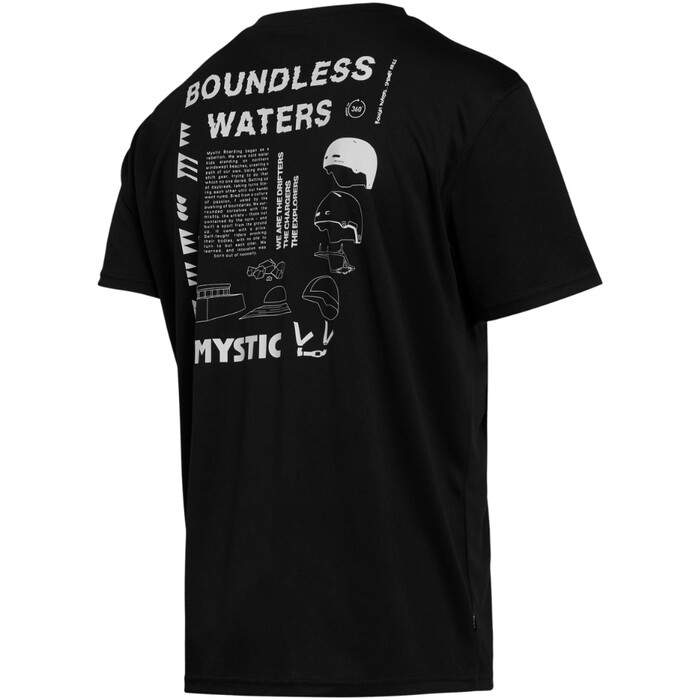 2024 Mystic Hombres Tactic Camiseta De Manga Corta Loosefit Quickdry 35001.240156 - Black